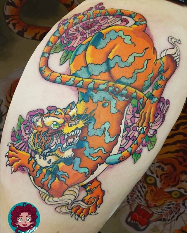 Color Festival Japanese Tiger Tattoo 2
