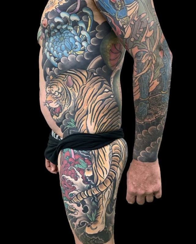 Full Body Japanese Tiger Tattoo 1