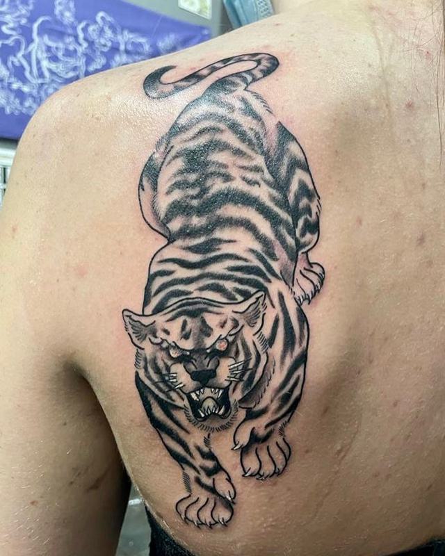 In Progress Japanese Tiger Tattoo 3