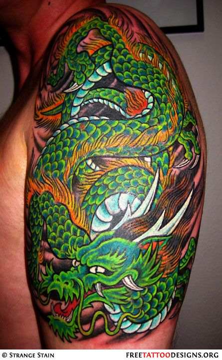 Japanese Dragon Tattoo Colors 2