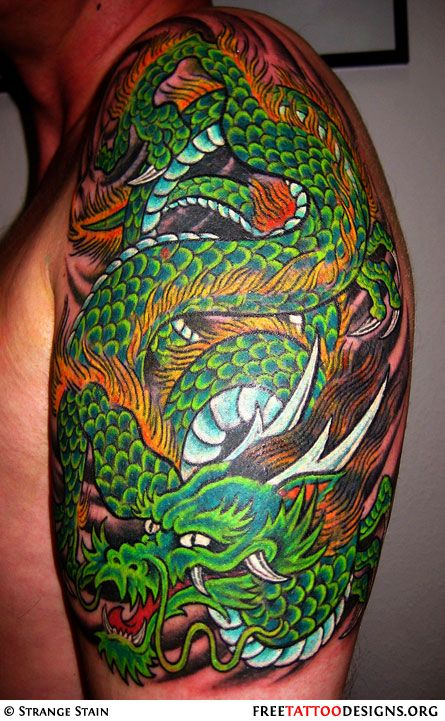 Japanese Dragon Tattoo Colors 2