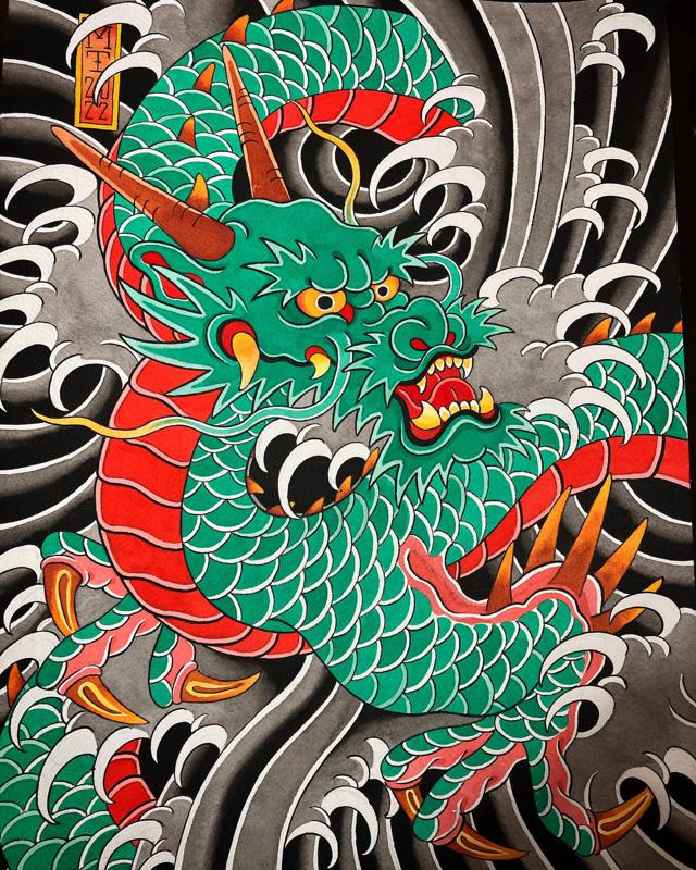 60 Dragon Back Tattoo Designs For Men  Breath Of Power