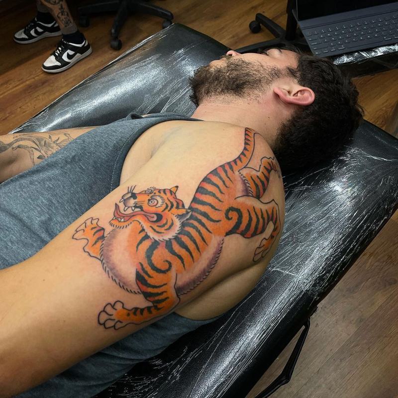 Japanese Tiger Demon Tattoo 1