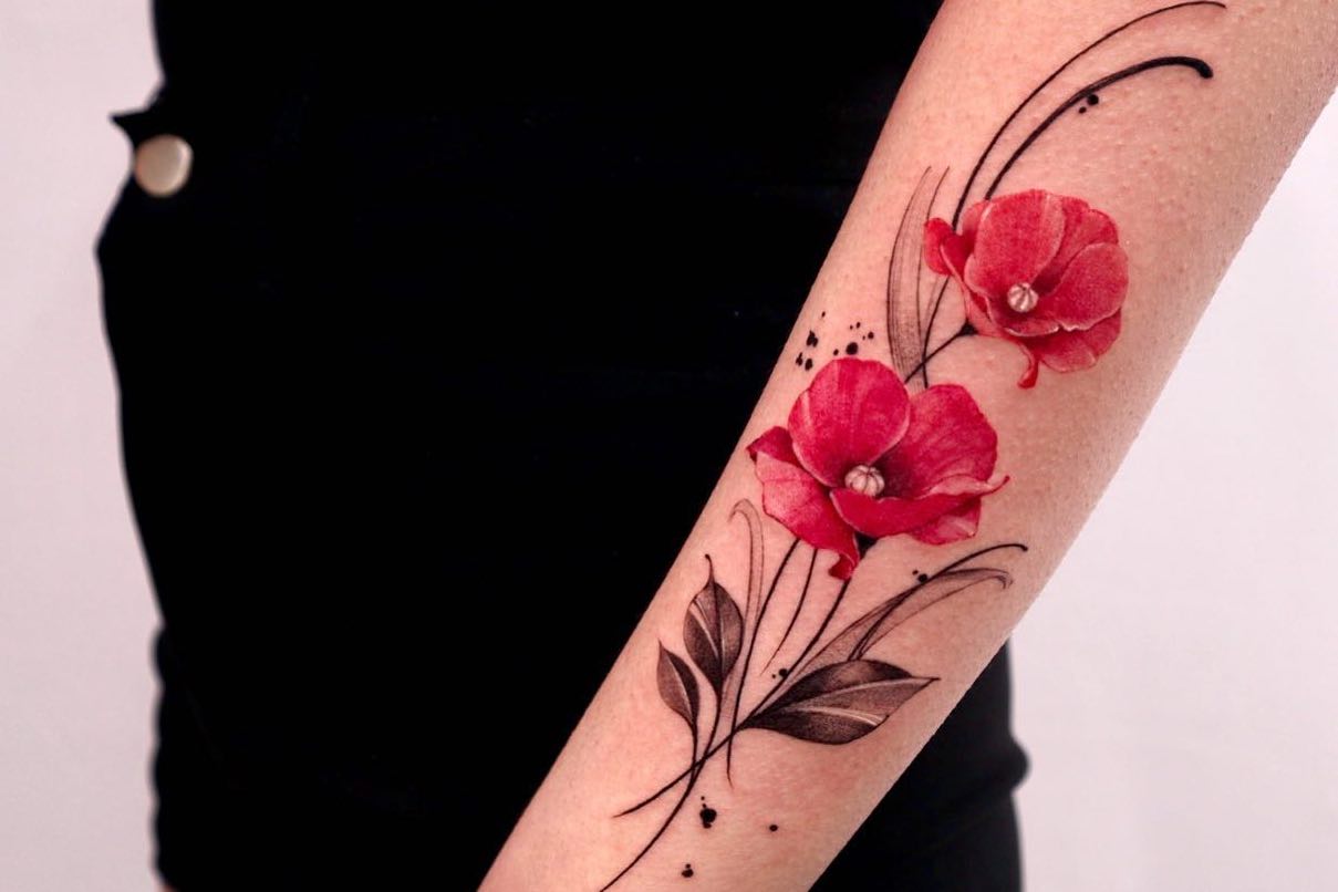 Poppy Flower Tattoo