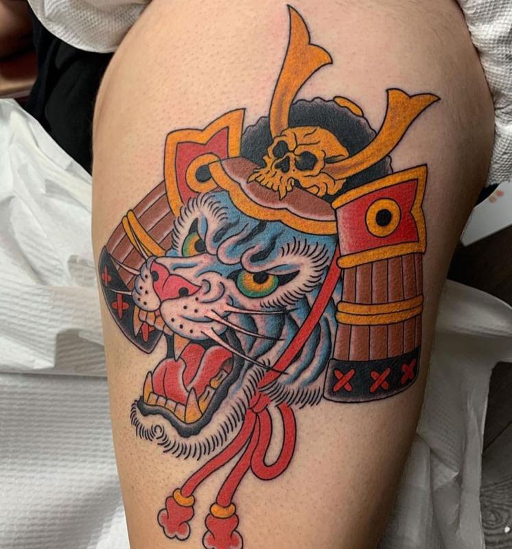 Samurai Japanese Tiger Tattoo 2