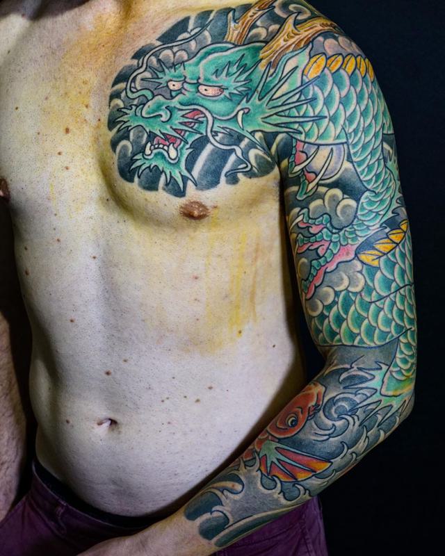 Shoulder Japanese Dragon Tattoo 1