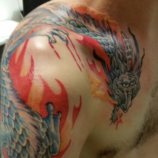 Shoulder Japanese Dragon Tattoo 3