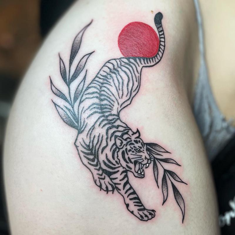 Traditional Japanese Tiger Tattoo 2