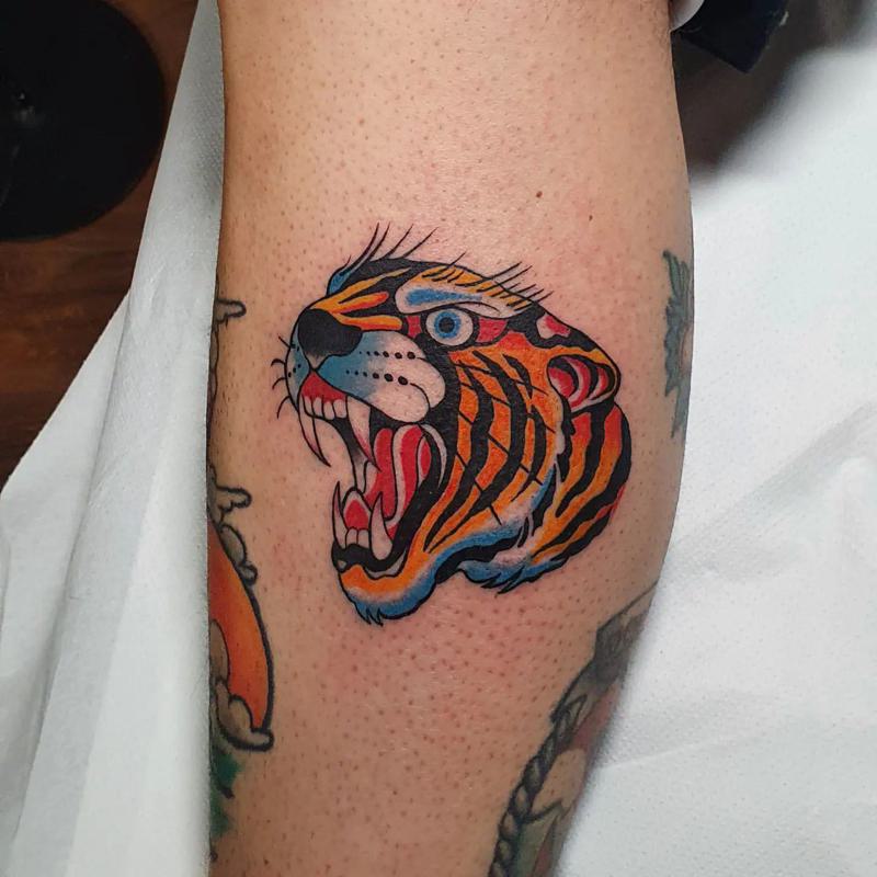 Traditional Japanese Tiger Tattoo 3