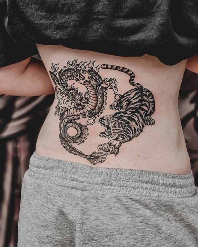 Yin and Yang Japanese Tiger Tattoo 3