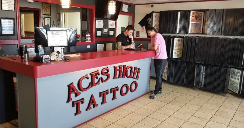 Aces High Tattoo 1