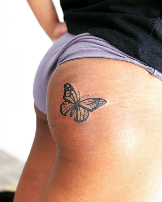 Butterfly Bum Tattoo 4