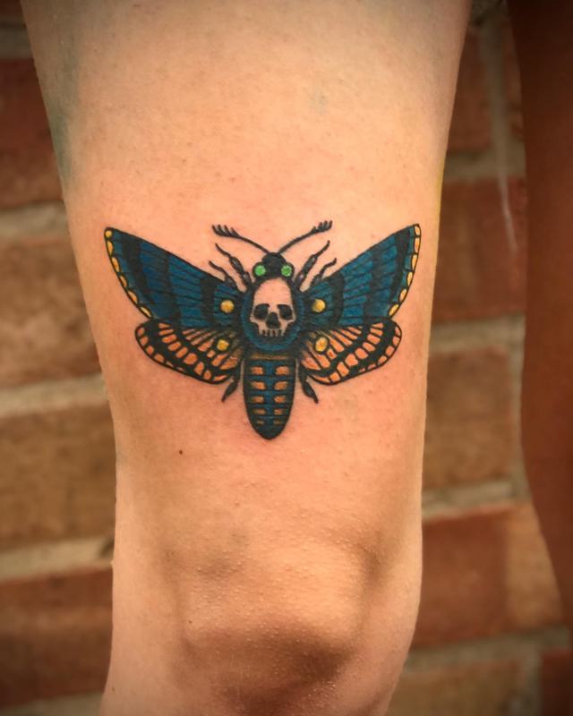 Butterfly Knee Tattoo 3