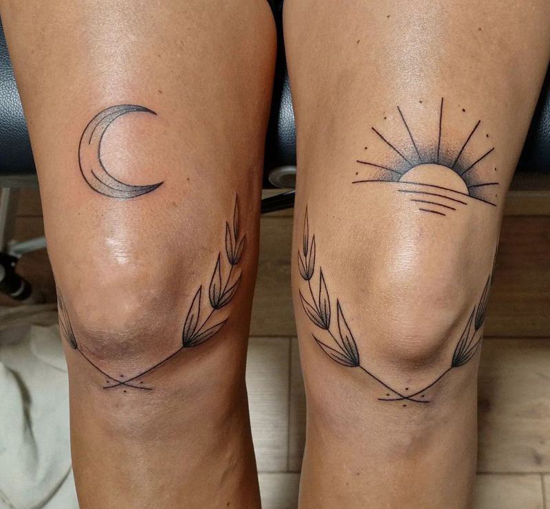 Classic Sun and Moon Tattoos 3