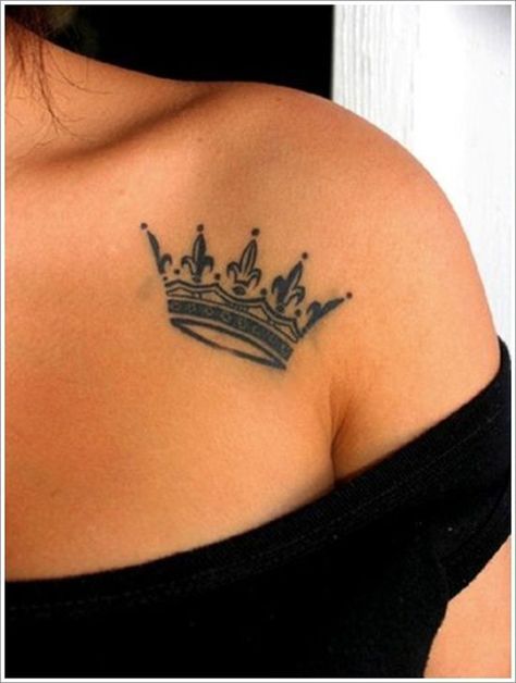 Crown Tattoo Shoulder 2