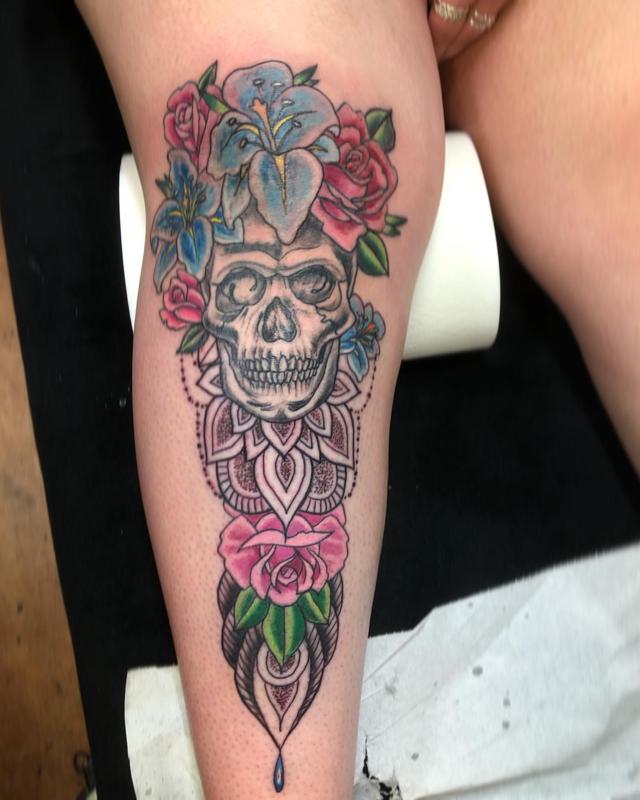 skull tattoo on kneeTikTok Search