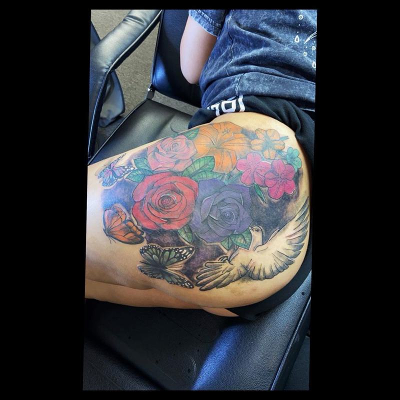 Flower Bum Tattoo 3
