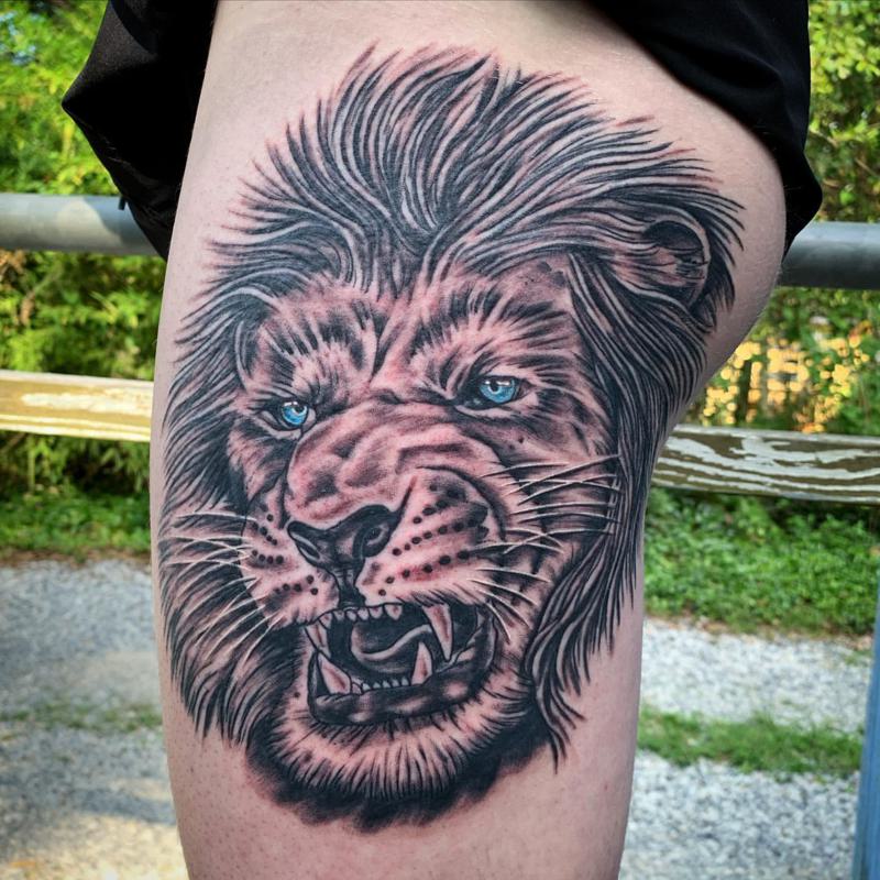 Lion Bum Tattoo 2