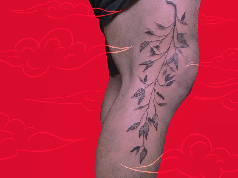 Side Knee Tattoo 3