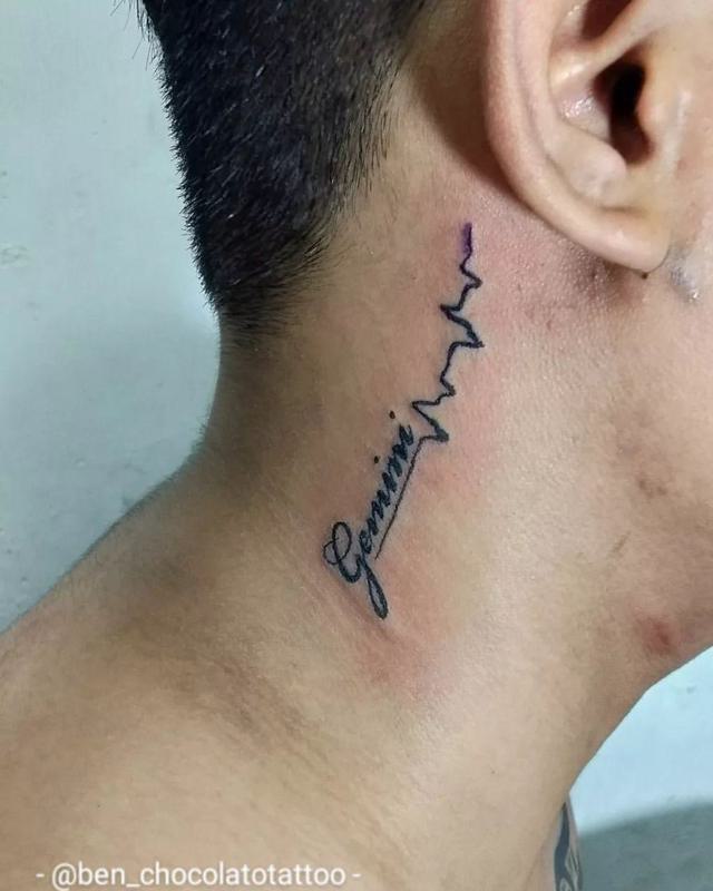 Side Neck Name Tattoos 1