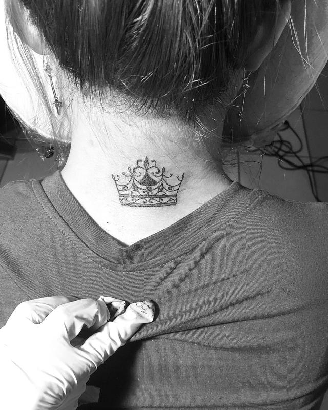 Simple Crown Tattoo 1