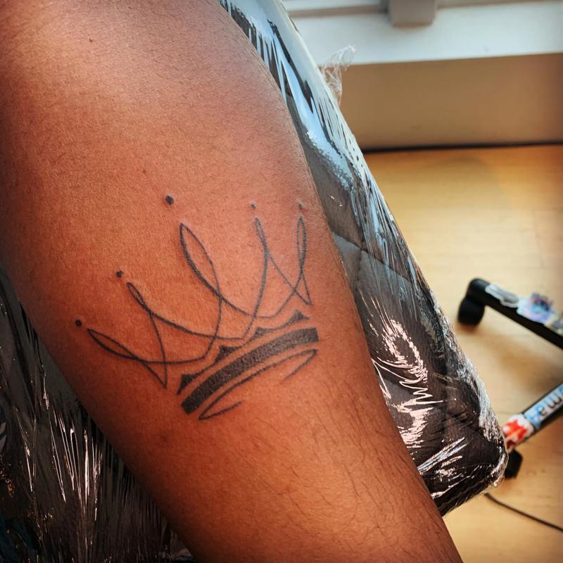 Simple Crown Tattoo 2