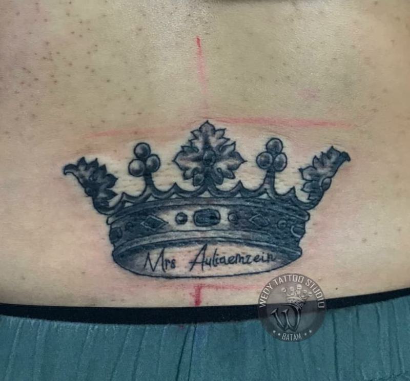 Simple Crown Tattoo 5