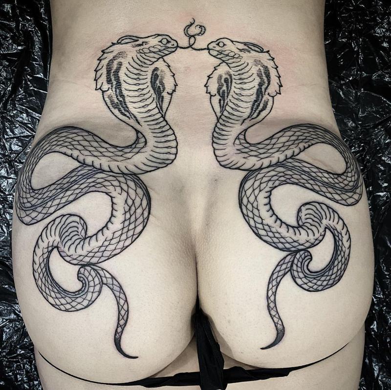 Snake Bum Tattoo 3