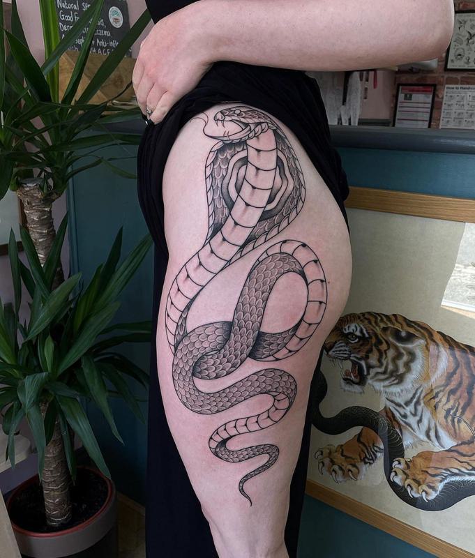 Snake Bum Tattoo 5