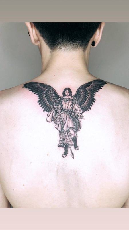 Archangel Tattoo Forearm Old School  Tattoo Ideas and Designs  Tattoosai