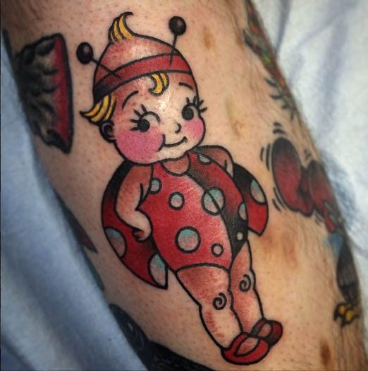 Cartoon Ladybug Tattoos 4