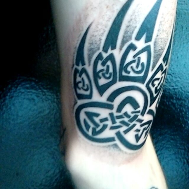 Celtic Bear Paw Tattoo 3