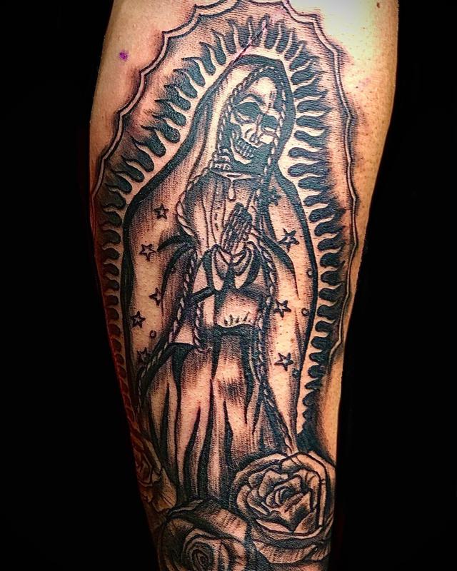 Chicano Santa Muerte Tattoo 2