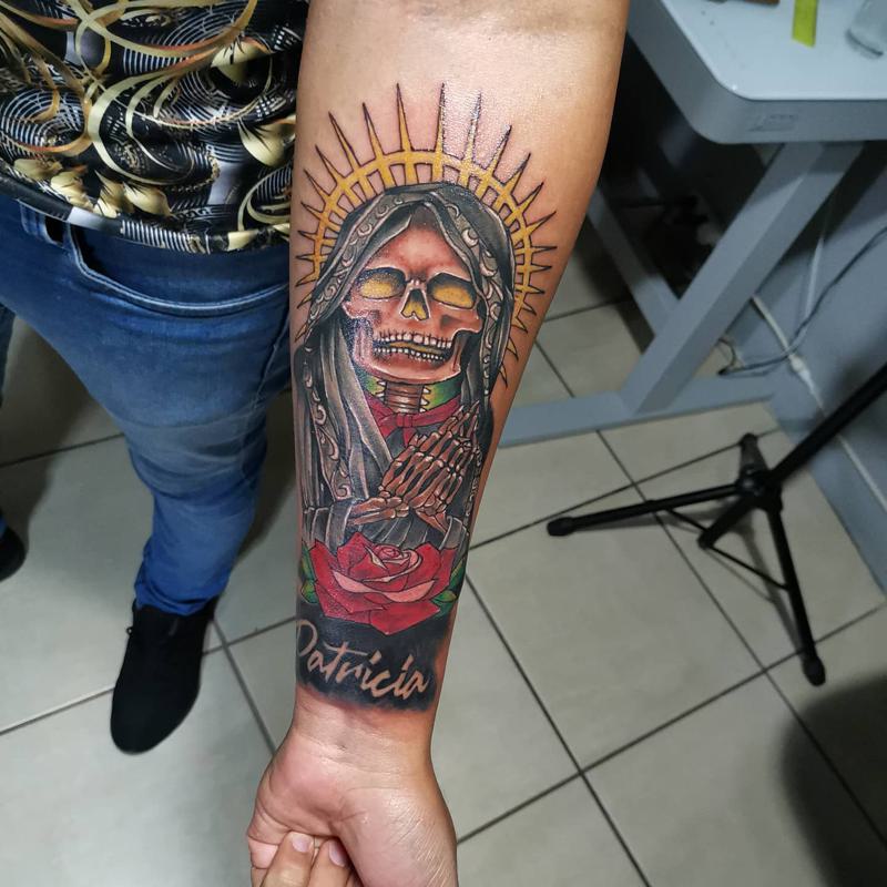 Chicano Santa Muerte Tattoo 3