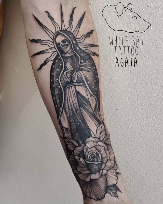 Chicano Santa Muerte Tattoo 4