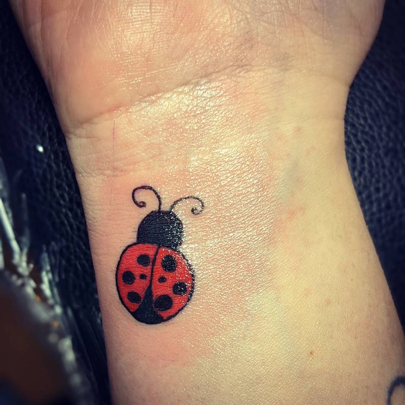 Cute Ladybug Tattoo 1