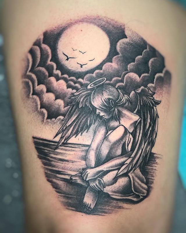 Fallen Angel Tattoo 2