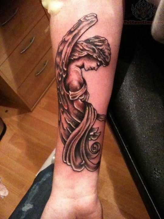 Guardian Angel Forearm Tattoo 1