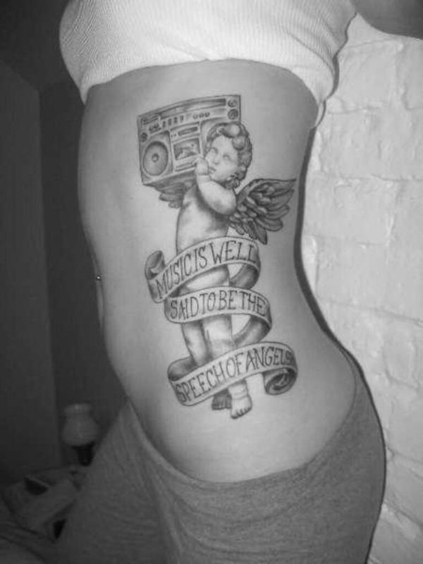 Guardian Angel Quote Tattoo 1