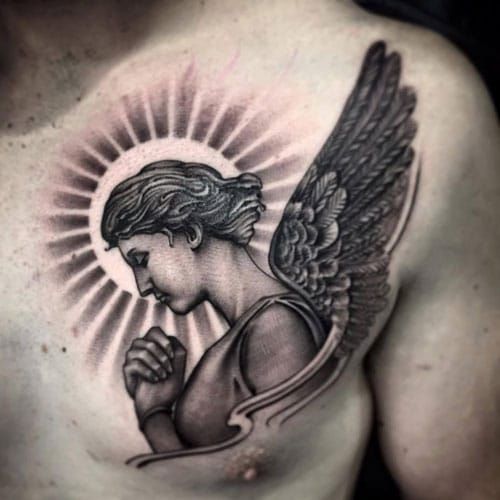 Top 103 Guardian Angel Tattoo Ideas 2021 Inspiration Guide  Angel tattoo  men Angel tattoo designs Guardian angel tattoo