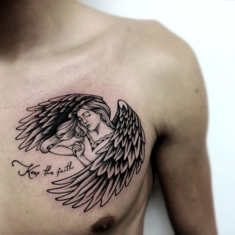 80+ Guardian Angel Tattoo Designs & Meaning 2022