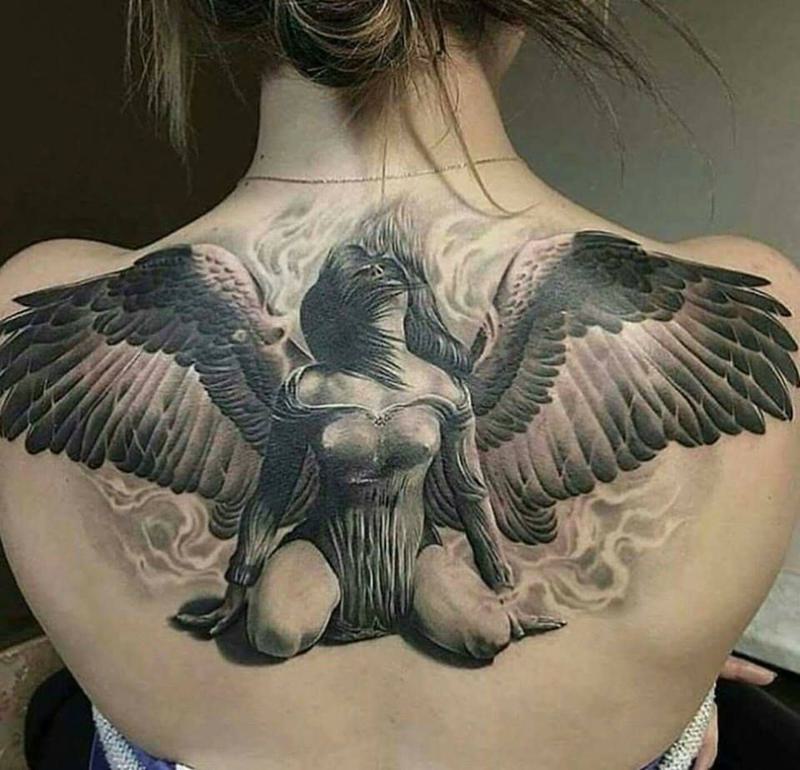 Guardian Angel Tattoo Placement 2