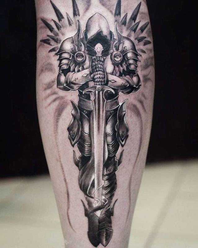 warrior angel of god tattoo