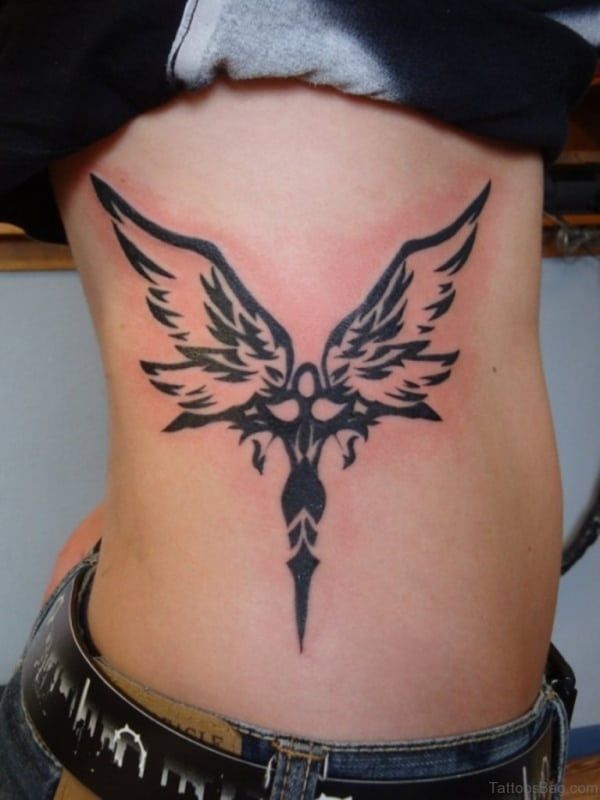 Guardian Angel Tribal Tattoo 1