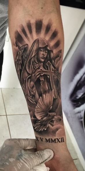 Holy Angel Guardian Tattoo 3