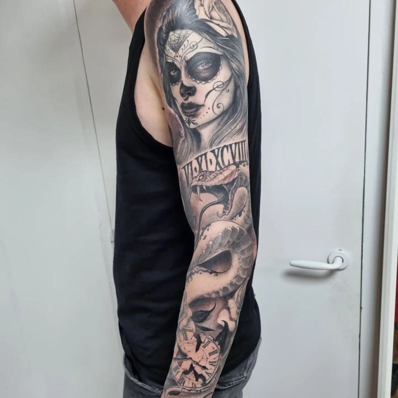 La Catrina Santa Muerte Tattoo 1