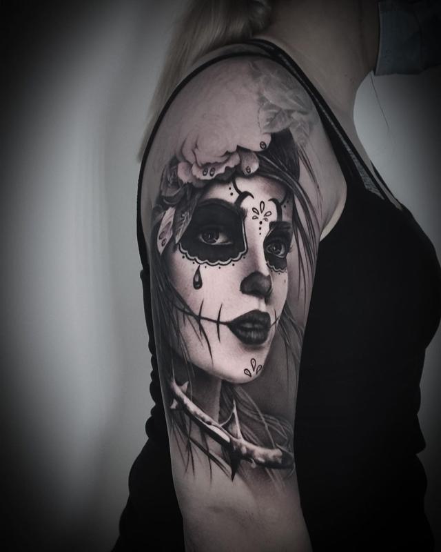 La Catrina Santa Muerte Tattoo 2