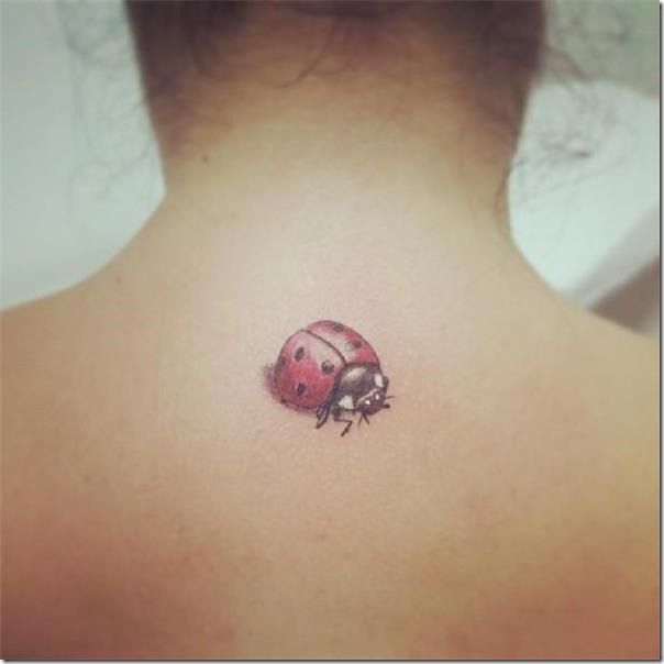 Ladybug Tattoo on Back 2