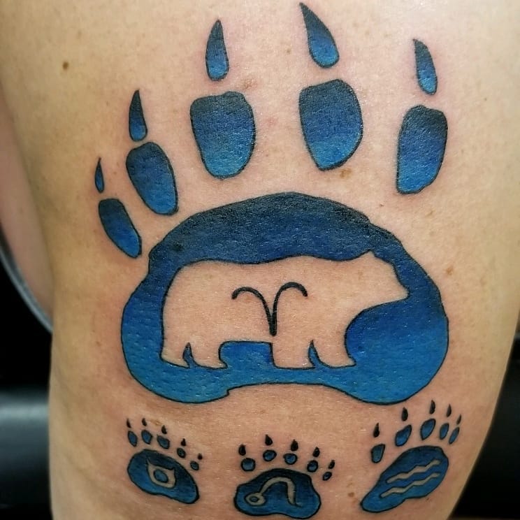 Mama Bear Paw Tattoo 2