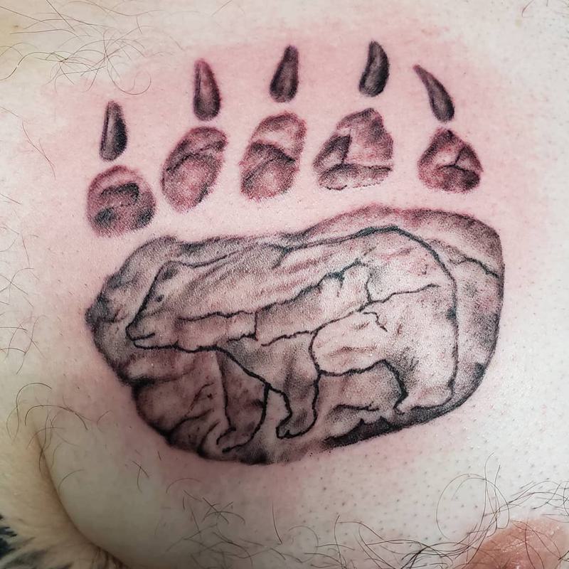 Mama Bear Paw Tattoo 3